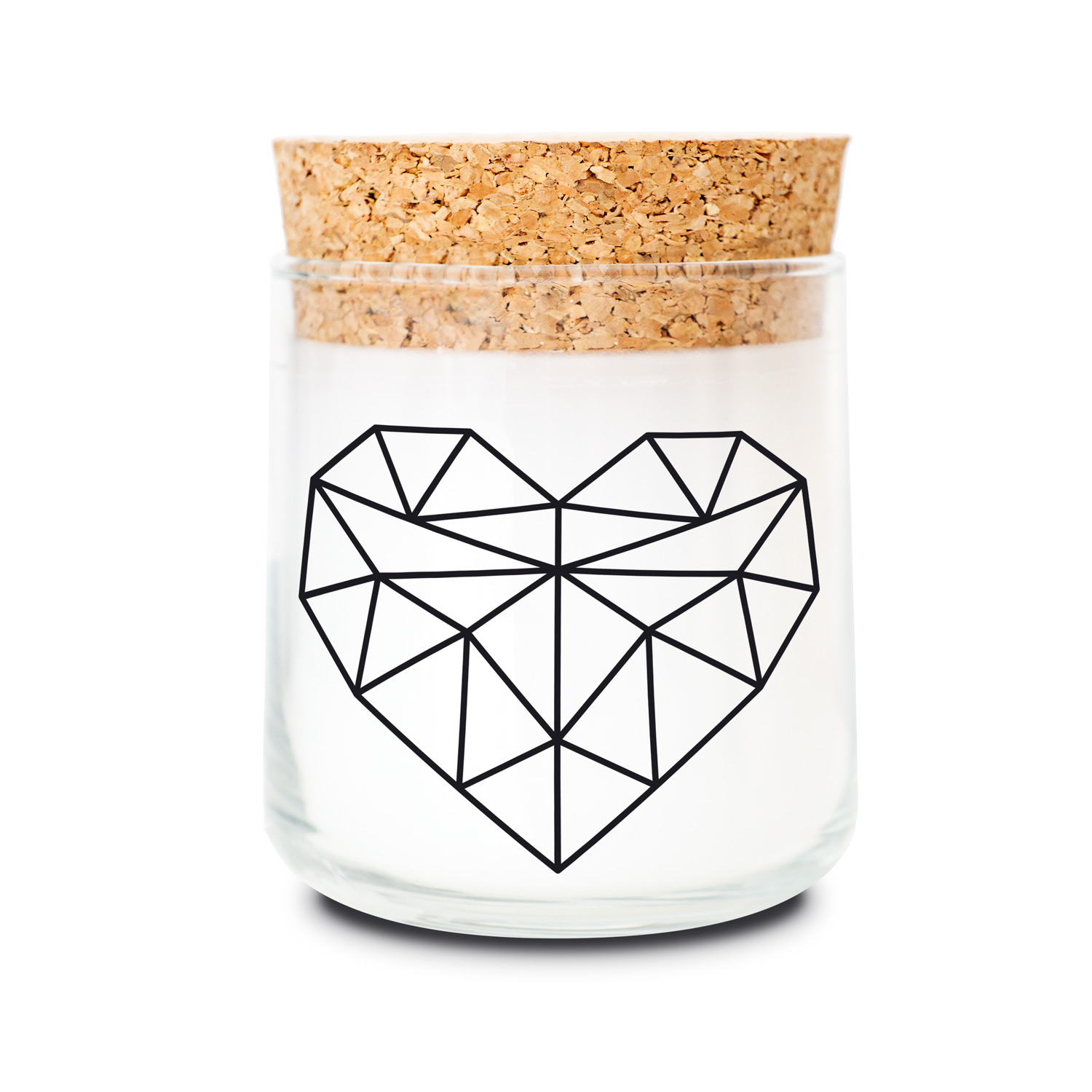FEEL GOOD CANDLE Lieblingsmensch, Lemongrass Kerze mit Motiv als Geschenk für Frauen und zur Dekoration Duftkerze im Glas